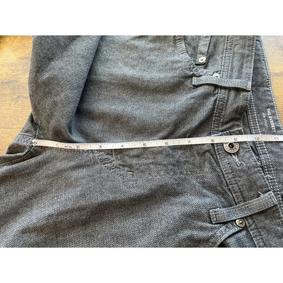 Adriano Goldschied Mens 30X34 Dark Gray The Everett Slim Straight Jean FLAWS - Picture 12 of 14